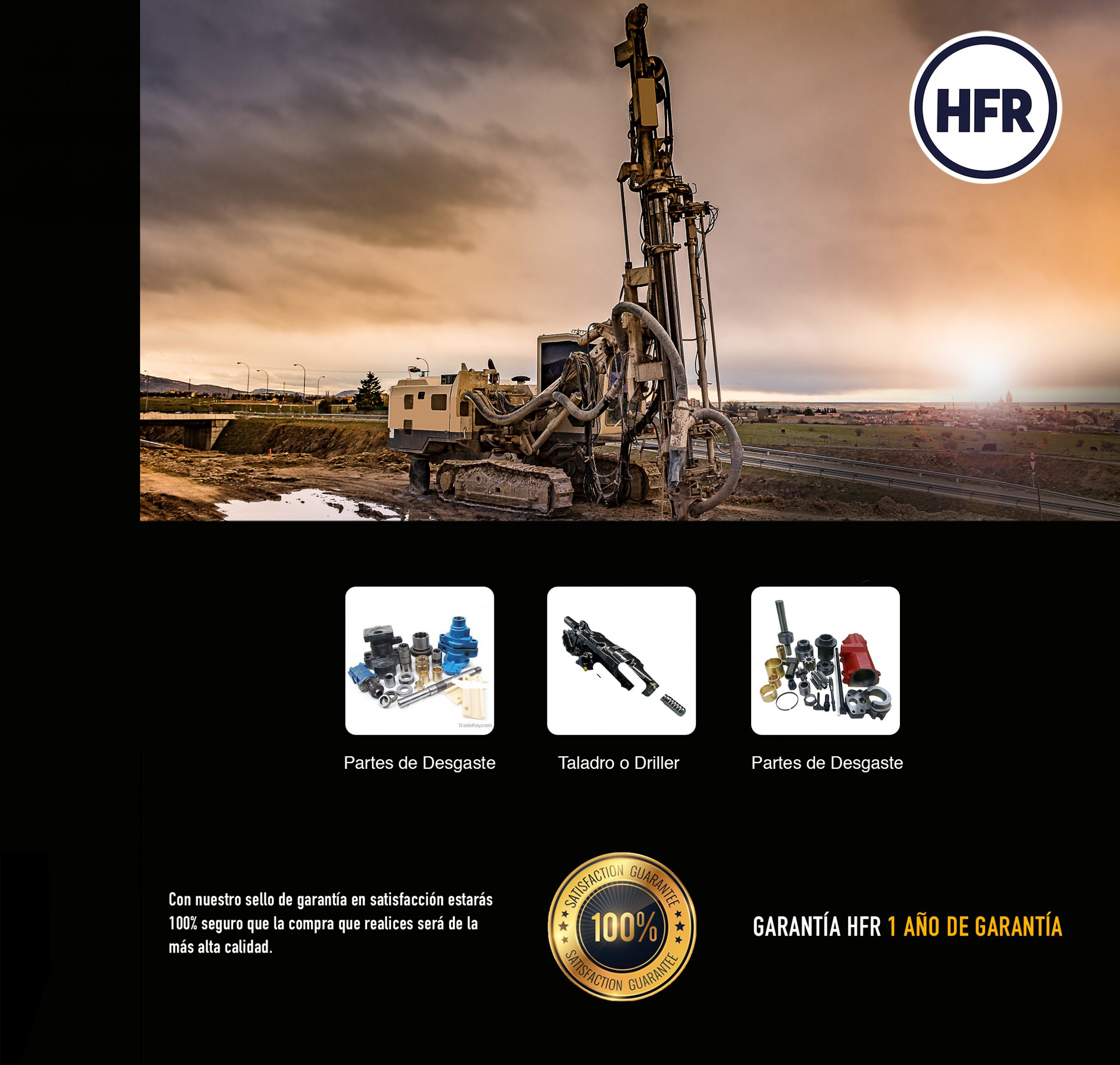 Atlas Copco refacciones maquinaria pesada HFR