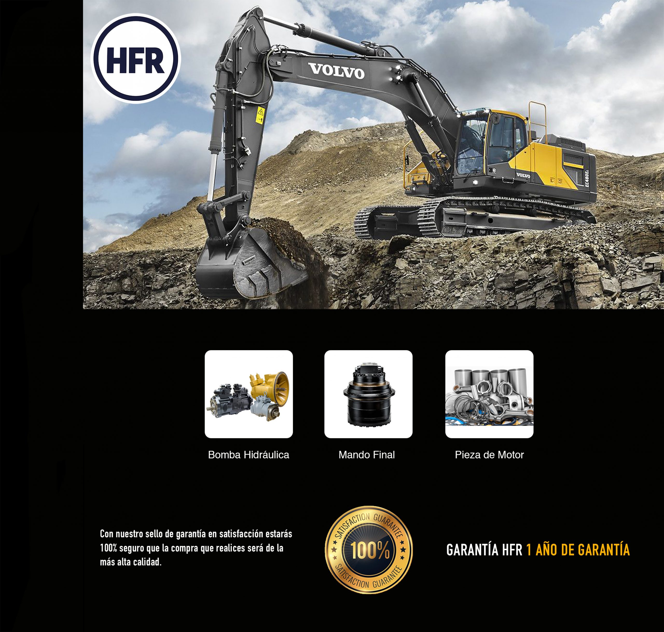 volvo refacciones maquinaria pesada HFR